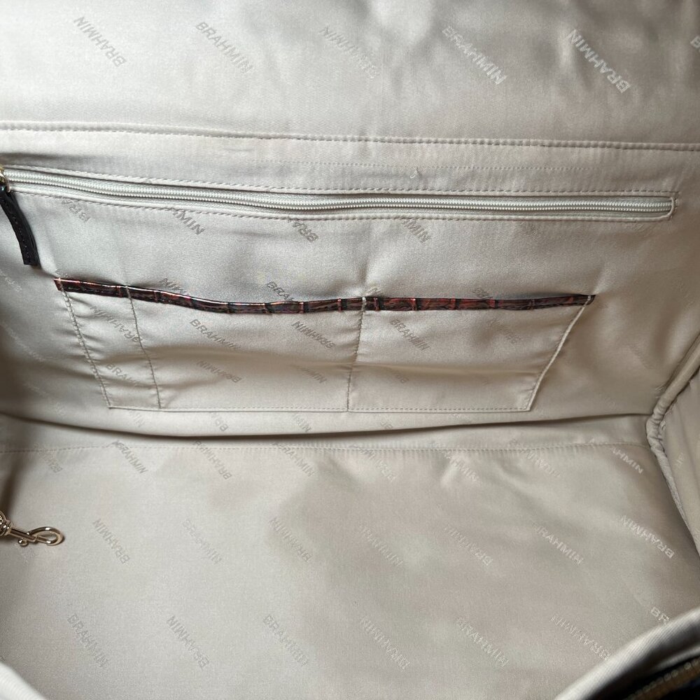 Brahmin TALULLA Black Pearl Ombre Melbourne Weekender - Picture 6 of 7